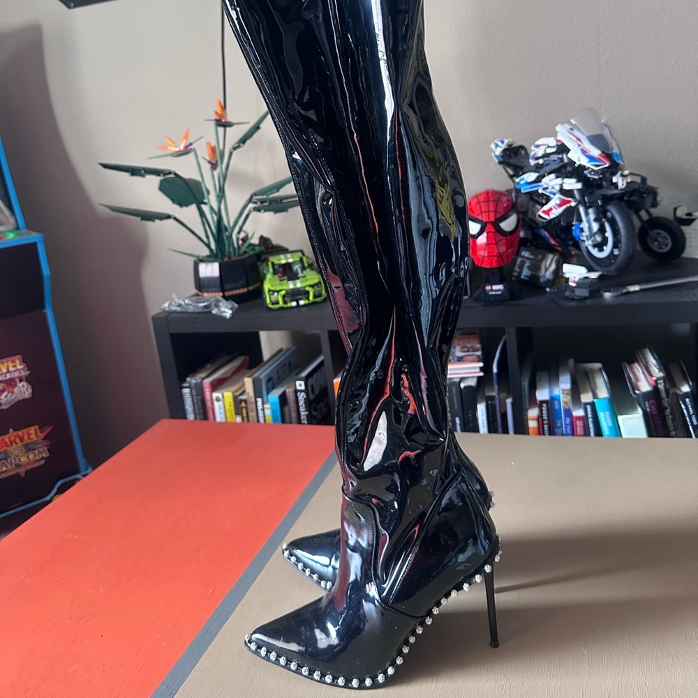 Steve Madden Black Thigh Boots